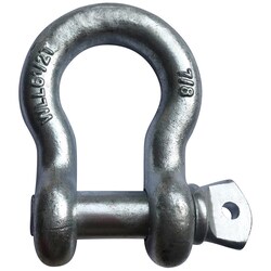 MSC&nbsp;PRO-SOURCE Anchor Shackle, Screw Pin, Carbon, 13000 Lb Load Capacity