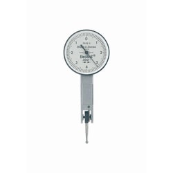 MSC&nbsp;TESA Brown & Sharpe Horizontal Dial Test Indicator, 0.0300 in Max, 0-15-0 Dial Reading, 0.0005 in Graduation