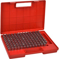 MSC&nbsp;Value Collection Class ZZ Plug Gage Set, 0.251 to 0.5 in Range, 250 Pc, Plus Tolerance