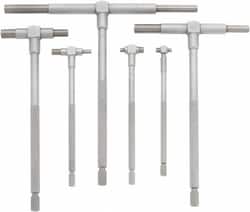 MSC&nbsp;Mitutoyo Telescoping Gage Set, 6 Piece, 8-150 mm Range, Steel