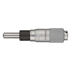 MSC&nbsp;Mitutoyo Micrometer Head, 0 to 0.5 in Range, 0.001 in Graduation, Plain Thimble