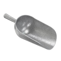 MSC&nbsp;Bon Tool Scoop, 1 quart, Cast Aluminum, Round Mouth