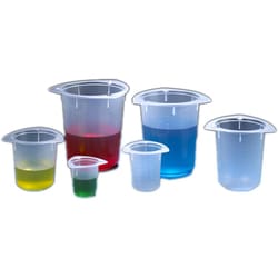 MSC&nbsp;Globe Scientific Three Corner Graduated Beaker, 100 mL, Polypropylene, 10 mL Graduations