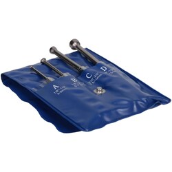 MSC&nbsp;Value Collection Small Hole Gage Set, 1/8 to 1/2 Inch Measurement, Half Ball, 4 Gages