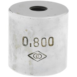 MSC&nbsp;Value Collection Gage Block, Round, Steel, 0.8 in, Grade B