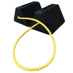 MSC&nbsp;Plasticade Wheel Chock, Recycled Rubber, 10 in, 6 in