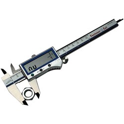 MSC&nbsp;iGaging Electronic Caliper, 6 in, 0.0005 in Resolution, Stainless Steel