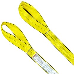 MSC&nbsp;Liftex Web Sling, Flat Eye & Eye, Type 3, 8 ft, 2 in, Polyester