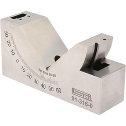 MSC&nbsp;SPI Adjustable Angle Block, Tool Steel, 0-60° Angle Range, 10 Min. Accuracy