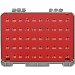 MSC&nbsp;Vermont Gage Plug Gage Set, Class ZZ, 0.0115-0.0605 in, 50 Pc