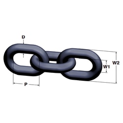 MSC&nbsp;Pewag Chain Sling, Multi-Leg, 3/8 in Chain, Grade 100, 10 ft