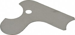 MSC&nbsp;Value Collection Radius Gage, 17/64 in Radius, Steel, Chrome Coated