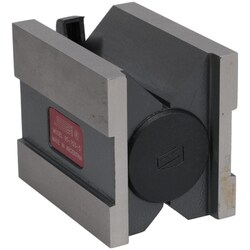 MSC&nbsp;SPI V-Block, Magnetic Hardened Steel, 1-3/4 in Capacity, 90° V Angle