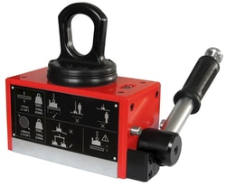 MSC&nbsp;Eclipse Magnetics Lifting Magnet, 550 lb Flat SWL, Neodymium, Safety Shim