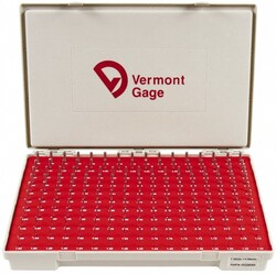 MSC&nbsp;Vermont Gage Class ZZ Plug Gage Set, 1.3 to 4.98 mm Range, 185 Pc
