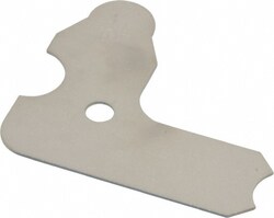 MSC&nbsp;Value Collection Radius Gage, 11/64 Inch Radius, Chrome Coated, Steel
