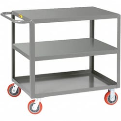 MSC&nbsp;Little Giant Service Cart, 2,000 Lb Capacity, Steel, 3 Shelves