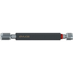 MSC&nbsp;Emuge Plug Thread Gage, M2.5x0.45 Thread, 6H Class, Double End, Go/No-Go