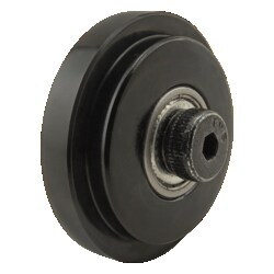 MSC&nbsp;80/20 Inc. Roller Wheel, 15 Series, Dual Roller Bearing, Nylon, Fiberglass Reinforced