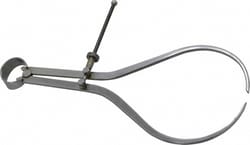 MSC&nbsp;Value Collection Outside Caliper, 10 in, Flat Leg, Spring, Steel