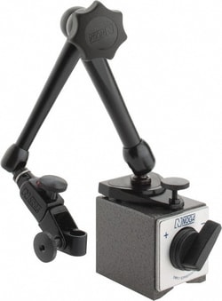 MSC&nbsp;TESA Brown & Sharpe Magnetic Indicator Base, 1-1/4 in Base, Ball Socket Arm, 15 Lbs