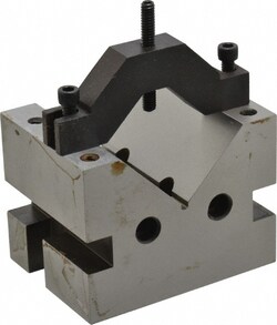 MSC&nbsp;Suburban Tool V-Block, 2-7/8 in Max Capacity, 90° V Angle, Hardened Steel