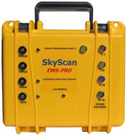 MSC&nbsp;SkyScan Lightning Detector, Early Warning, 40 Mile Range, 12 Volt Rechargeable