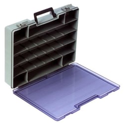 MSC&nbsp;Flambeau Small Parts Storage Box, 9 to 24 Compartment, Gray, Copolymer