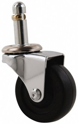 MSC&nbsp;E.R. Wagner Swivel Caster, 2 in, Soft Rubber, 75 lb