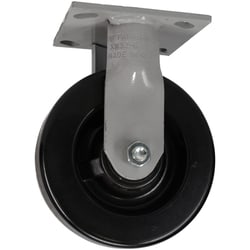 MSC&nbsp;Fairbanks Rigid Top Plate Caster, Phenolic, 5 Inch Wheel Diameter, 1,000 lb Capacity