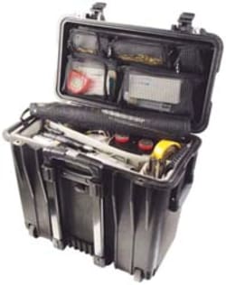 MSC&nbsp;Pelican Products Protective Transport Case, Top Loader, IP67, Plastic, Black
