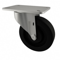 MSC&nbsp;E.R. Wagner Swivel Top Plate Caster, 3 in Phenolic, 250 lb Capacity