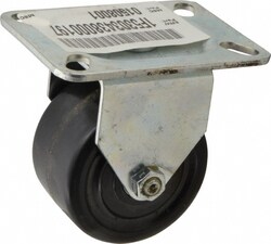MSC&nbsp;E.R. Wagner Rigid Top Plate Caster, Phenolic, 3 in Wheel Dia, 1-3/4 in Wheel Width, 500 lb Capacity