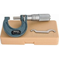 MSC&nbsp;Mitutoyo Outside Micrometer, 50-75 mm, 0.01 mm Graduation, Ratchet Stop