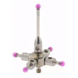 MSC&nbsp;SPI CMM Ball Stylus, 2 mm Ball Diameter, 20 mm Overall Length, M2 Thread, Ruby