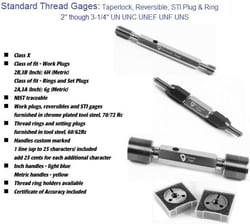MSC&nbsp;Vermont Gage Go Thread Plug Gage, #12-28, NF, Class 2B