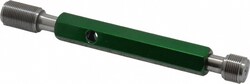 MSC&nbsp;GF Gage Plug Thread Gage, 1/2-28 Thread, 3B Class, Go/No Go, Double End
