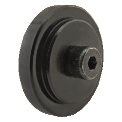 MSC&nbsp;80/20 Inc. Roller Wheel, Permanent Lubricated Bushing, Nylon PA, Black