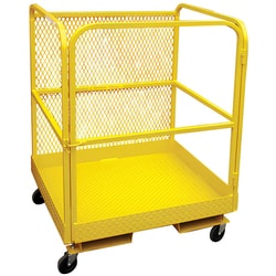MSC&nbsp;PW Platforms Forklift Work Platform, 1-Step, 1000 lb Capacity, Steel