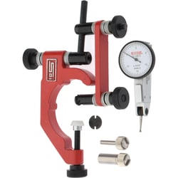 MSC&nbsp;SPI Dial Test Indicator & Base Kit, 0.030 in Max Measurement, 0.0005 in Graduation, White Dial