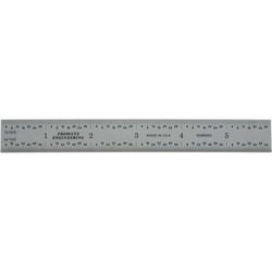 MSC&nbsp;PEC Tools Steel Rule, Steel, 6 in, English & Metric Graduation, Rigid