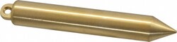 MSC&nbsp;Lufkin Cylindrical Plumb Bob, 20 oz, Solid Brass, 6-3/4 in Length