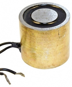 MSC&nbsp;Mag-Mate Electromagnet, 1 in Diameter, 24 lb Max Pull, 24 VDC