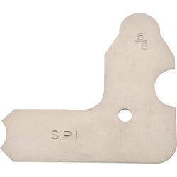 MSC&nbsp;SPI Radius Gage, 5/16 Inch, Satin Chrome Finish, Steel