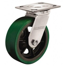 MSC&nbsp;Albion Caster, 4 inch, Soft Rubber, 115 Lb, Friction Stem