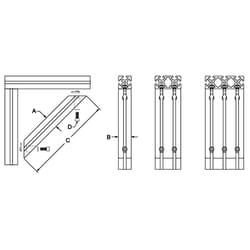 MSC&nbsp;80/20 Inc. 45 deg T-Slotted Extrusion Support Bracket, Aluminum, Clear Anodized