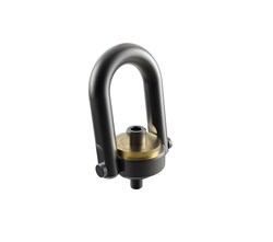 MSC&nbsp;Jergens Center-Pull Hoist Ring, 11000 kg Capacity, M36 x 4.0 Thread, Black Oxide Alloy Steel