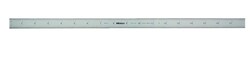 MSC&nbsp;Mitutoyo Steel Rule, 18 in, 4R Graduation, Flexible, Satin Chrome-Plated