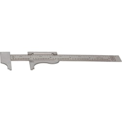 MSC&nbsp;General Pocket Slide Caliper, 0 to 4 in, 1/16 & 1/32 in Graduation, Stainless Steel