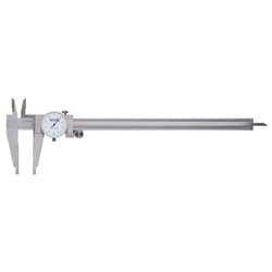 MSC&nbsp;Fowler Dial Caliper, 12 inch, 0.001 inch Graduation, Stainless Steel